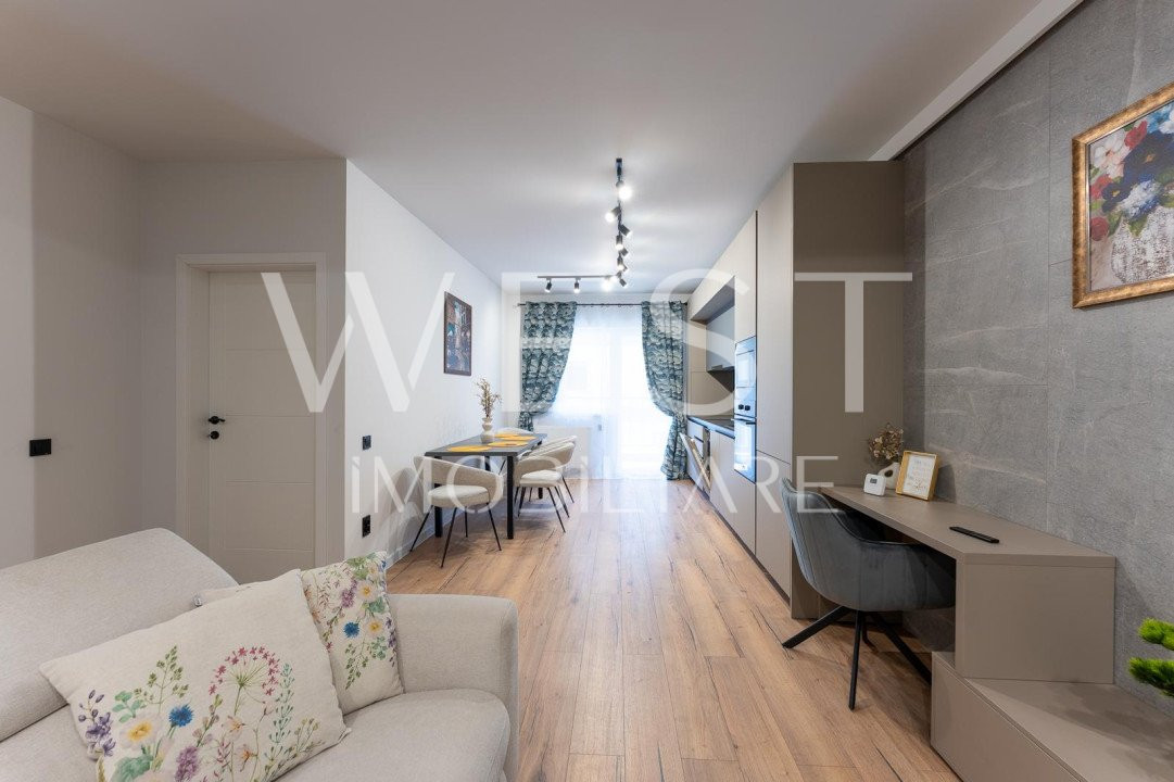 Apartament 2 camere 54mp+10mp terasa! Mobilat/Utilat! Nou! Urusagului!