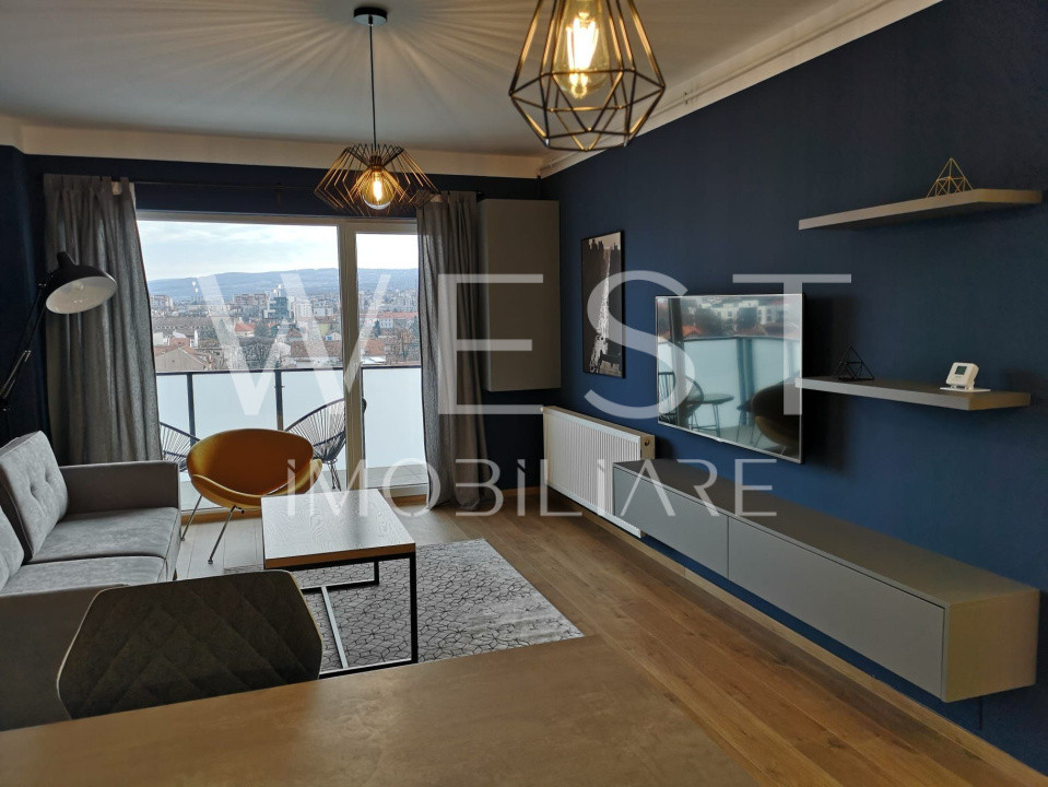 Apartament exclusivist cu 2 camere,ultracentral, cu vedere panoramică