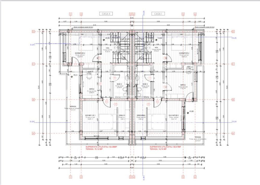 Casa tip duplex 4 camere+Garaj,182mp utili+gradina!Zona Cetatea Fetei!
