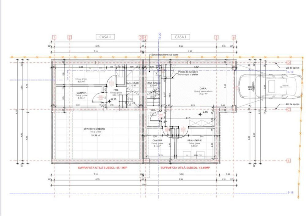 Casa tip duplex 4 camere+Garaj,182mp utili+gradina!Zona Cetatea Fetei!