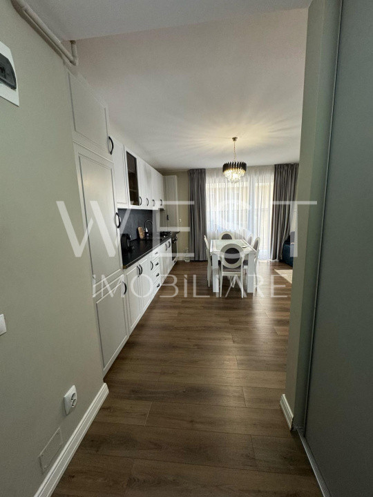 Apartament 3 camere, grădină, mobilat, utilat, parcare, zona Cetății