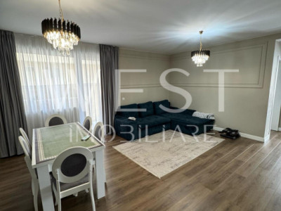 Apartament 3 camere, grădină, mobilat, utilat, parcare, zona Cetății