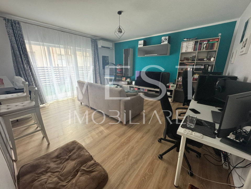 Apartament 2 camere, 56 mp, terasa, mobilat, utilat, zona Vivo