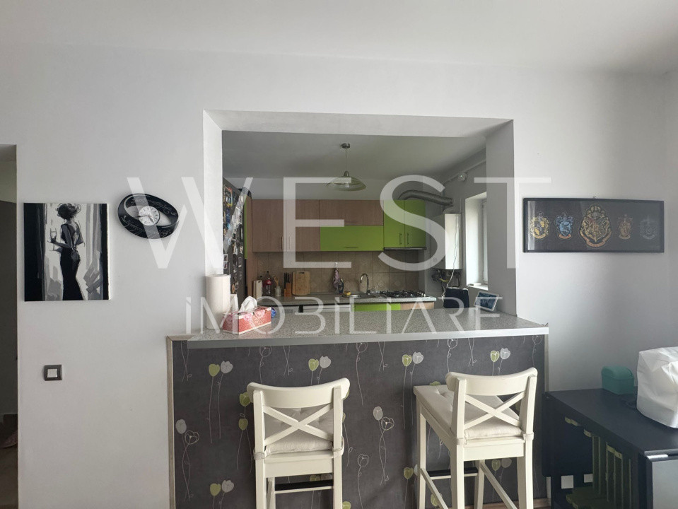 Apartament 2 camere, 56 mp, terasa, mobilat, utilat, zona Vivo
