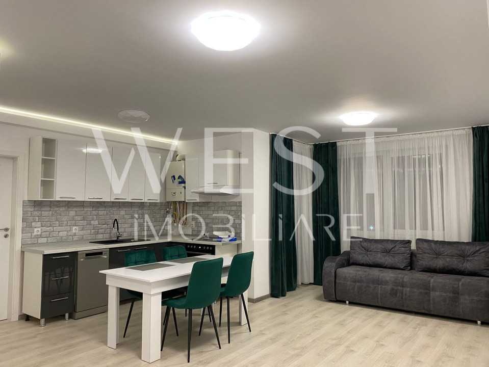Apartament de închiriat 3 camere mobilat utilat balcon garaj 