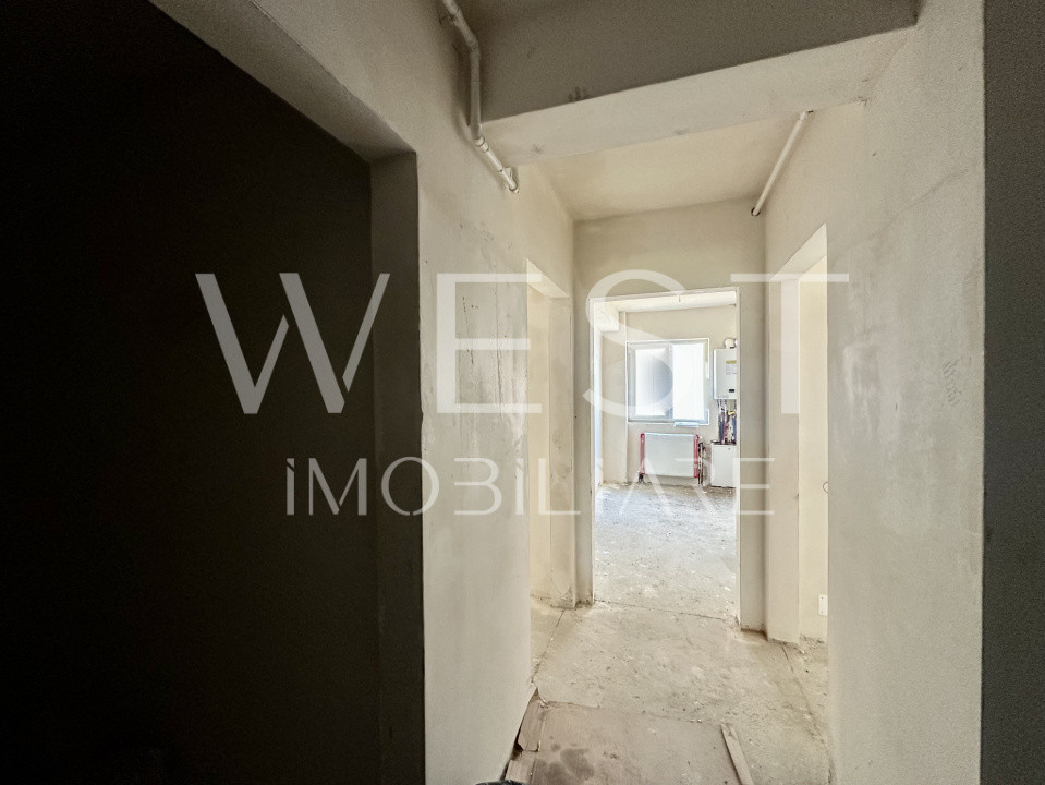 Apartament SEMIFINISAT 2 camere 54mp UTIL | Zona Urusagului