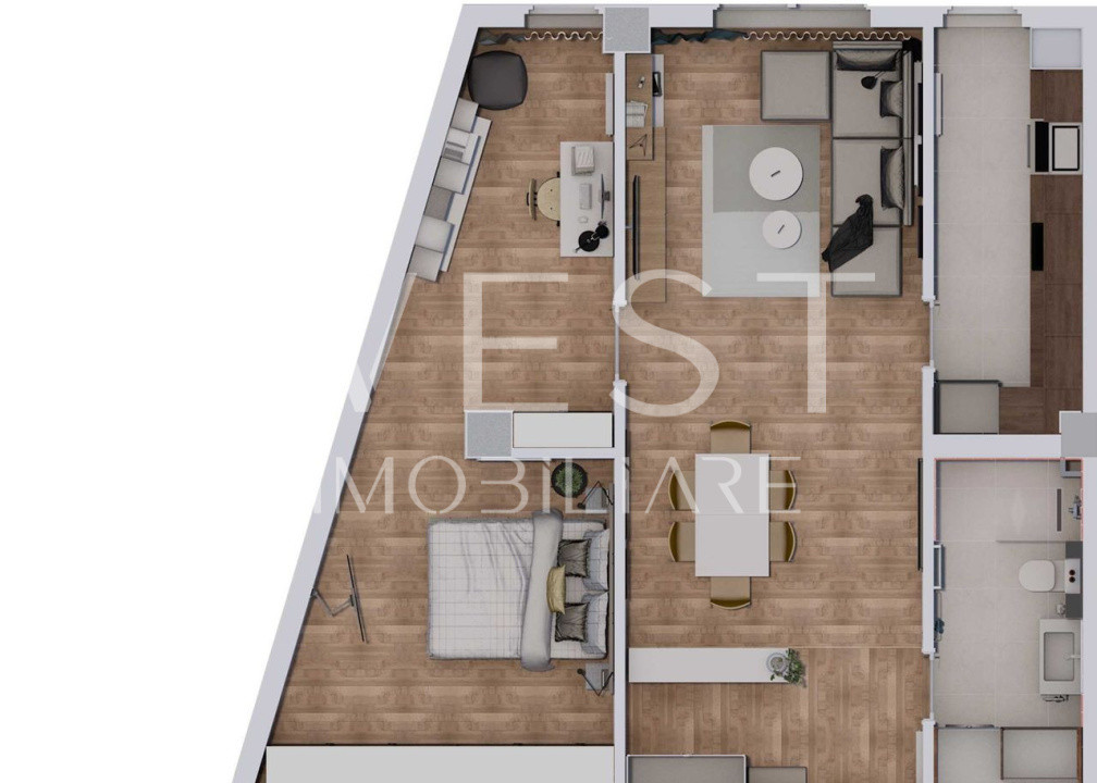 Apartament 2 camere, 65mp - La cheie - Parcare subterana - Piata Mihai Viteazu