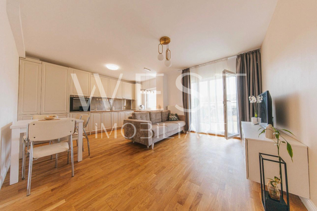 Apartament 2 camere | terasa 50 mp | mobilat | utilat | zona Terra