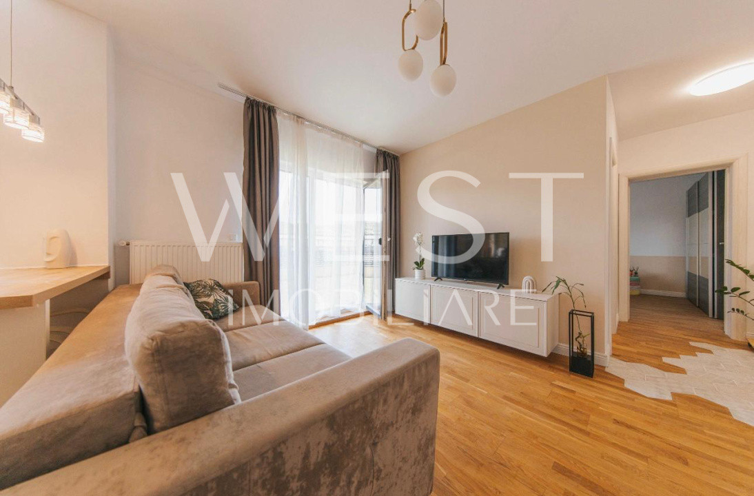 Apartament 2 camere | terasa 50 mp | mobilat | utilat | zona Terra