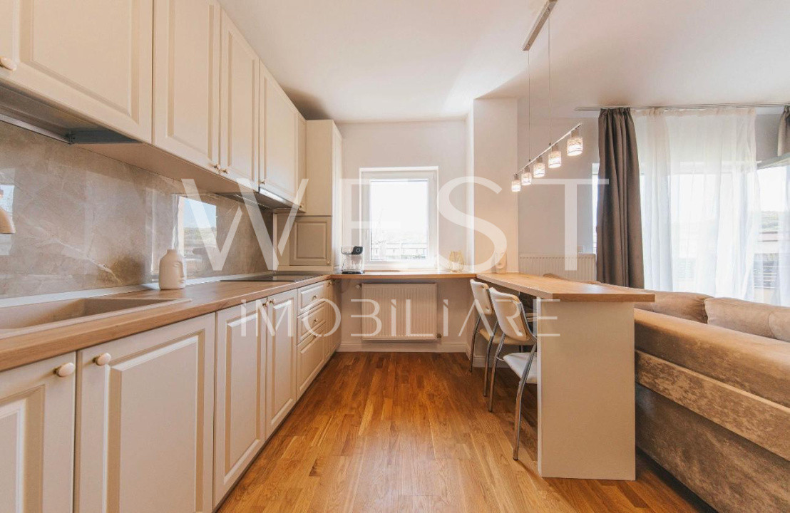 Apartament 2 camere | terasa 50 mp | mobilat | utilat | zona Terra