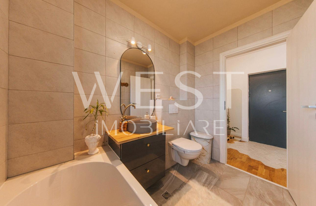 Apartament 2 camere | terasa 50 mp | mobilat | utilat | zona Terra