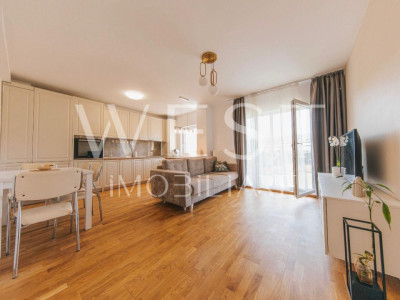 Apartament 2 camere | terasa 50 mp | mobilat | utilat | zona Terra