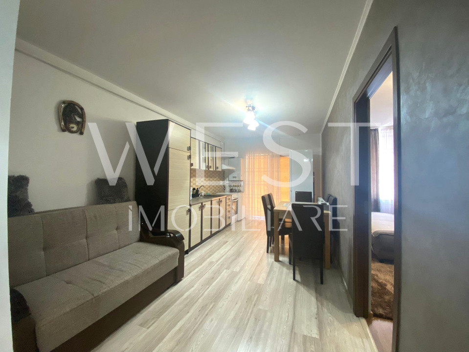 Apartament 2 camere 41 mp, parcare, mobilat si utilat, zona Stejarului