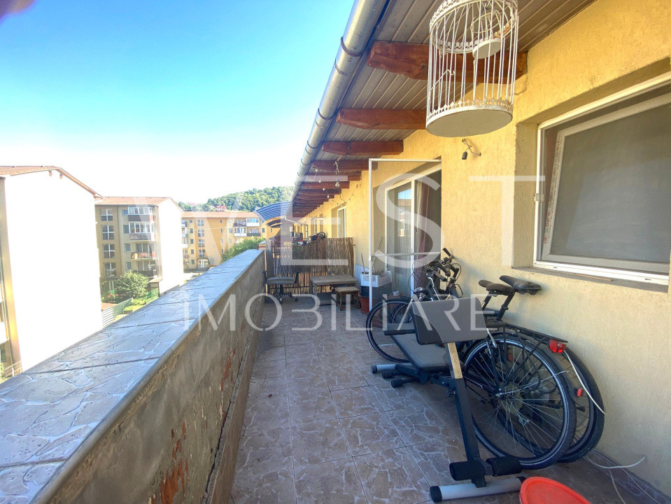 Apartament 2 camere 57mp, terasa de 12 mp |  parcare| zona Catanelor|