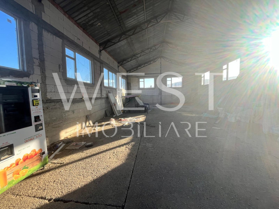 Hală zidita | 200mp | Înălțime 7m | Depozit + Office | zona OAȘULUI