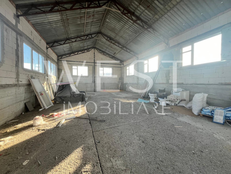 Hală zidita | 200mp | Înălțime 7m | Depozit + Office | zona OAȘULUI