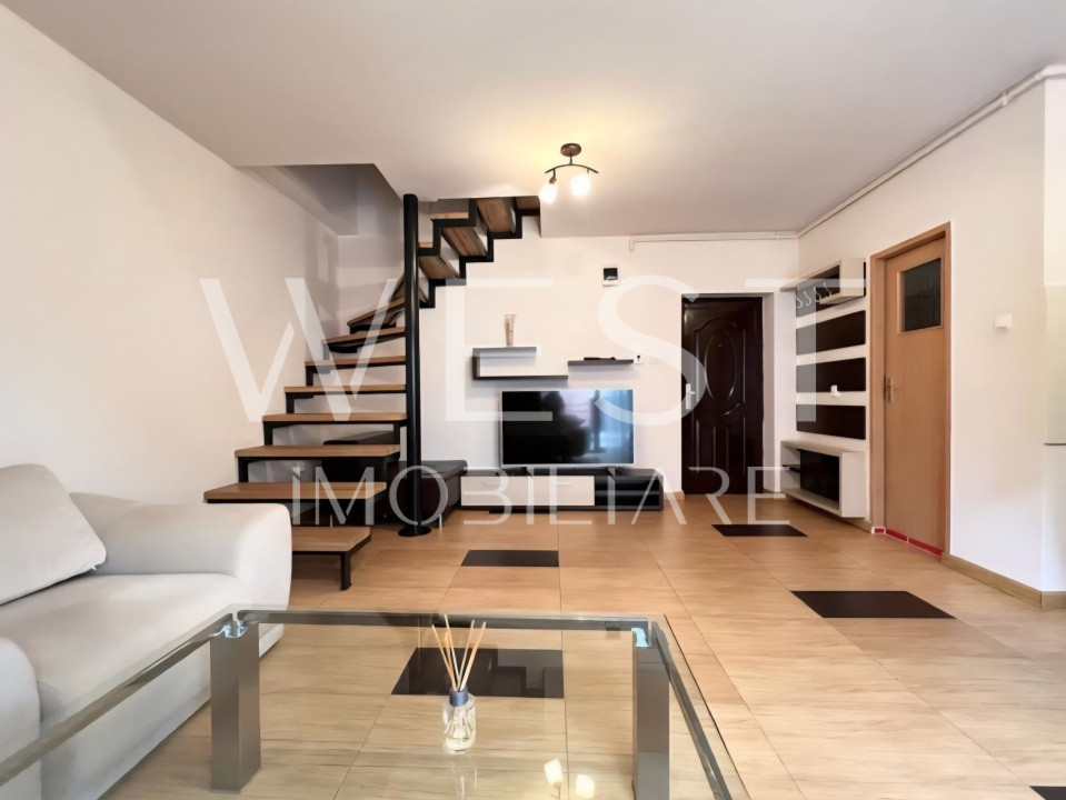 Apartament 3 camere mobilat/utilat | Scara interioara | Zona Primariei