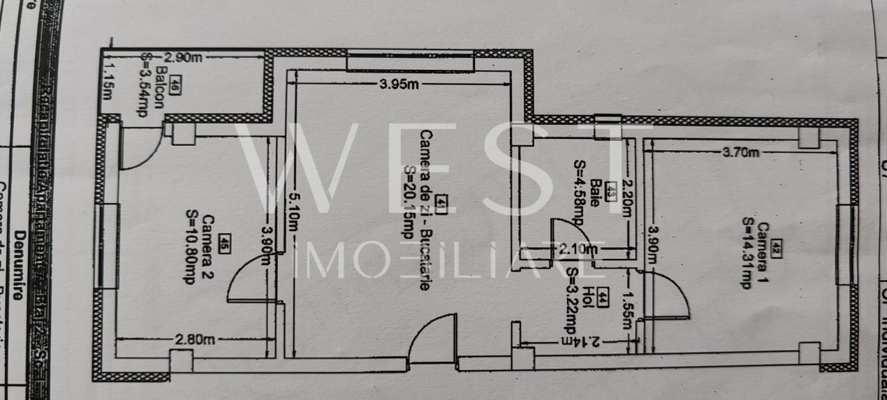 Apartament 3 camere | 53 mp | balcon | parcare| boxa | zona Stejarului