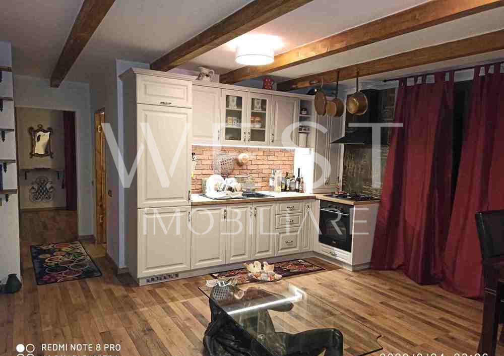 Apartament 2 camere 46mp! Ultra mobilat in stil rustic! Zona Verde! Parcare!