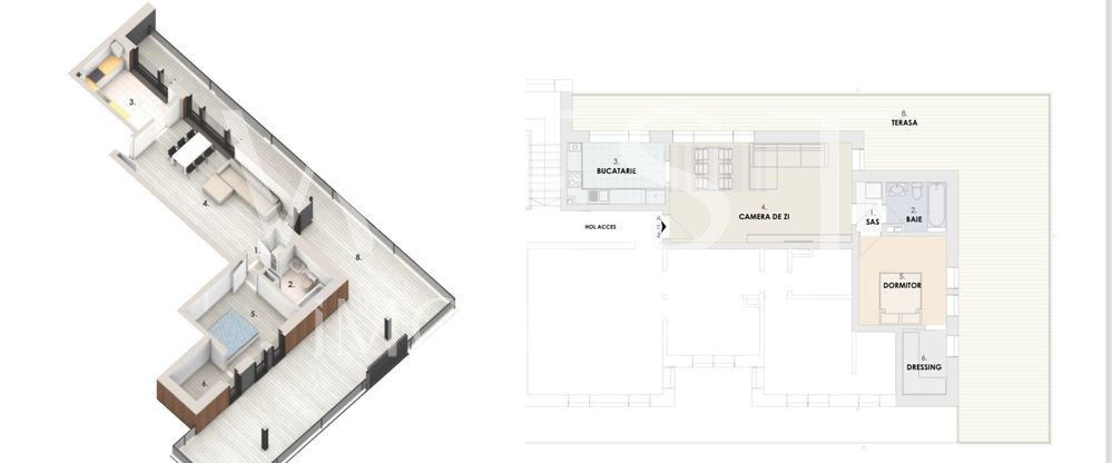 Penthouse 2 camere 57mp+70mp terasa! Zona Somesului! Parcare inclusa!