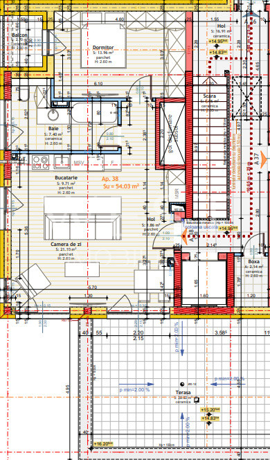 Apartament 2 camere tip penthouse | Terasa 32mp | Zona Stadionului