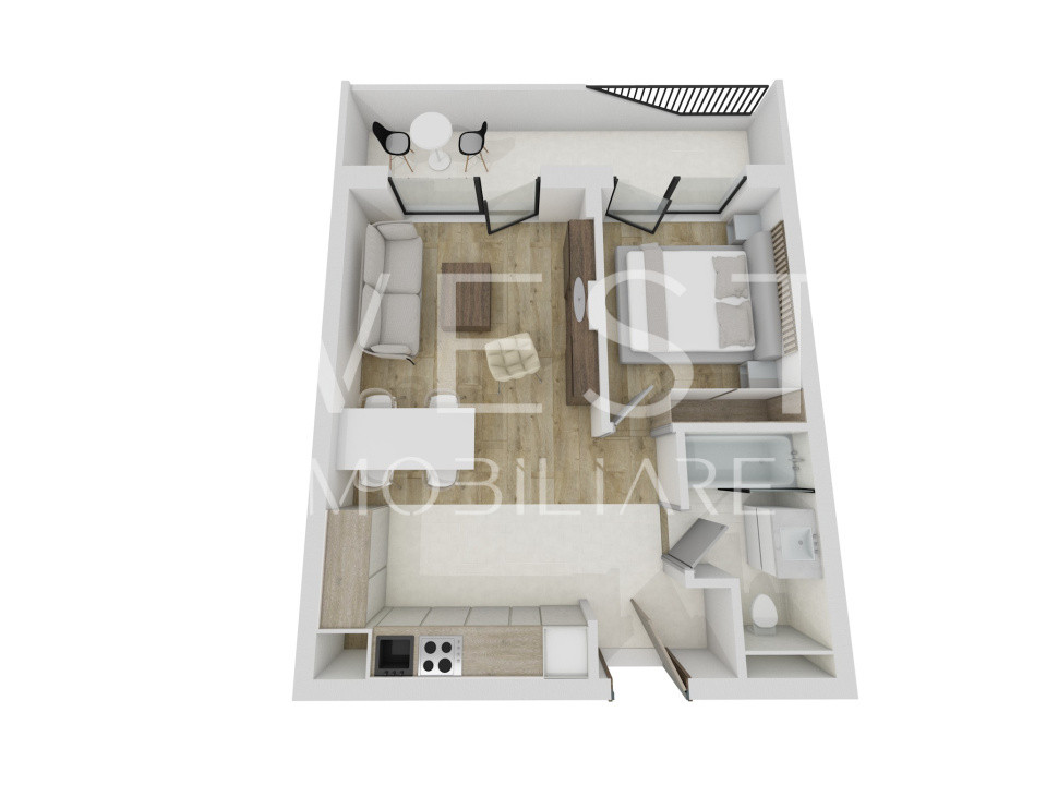 Apartament semifinisat 2 camere / etaj intermediar / Eroilor Residence