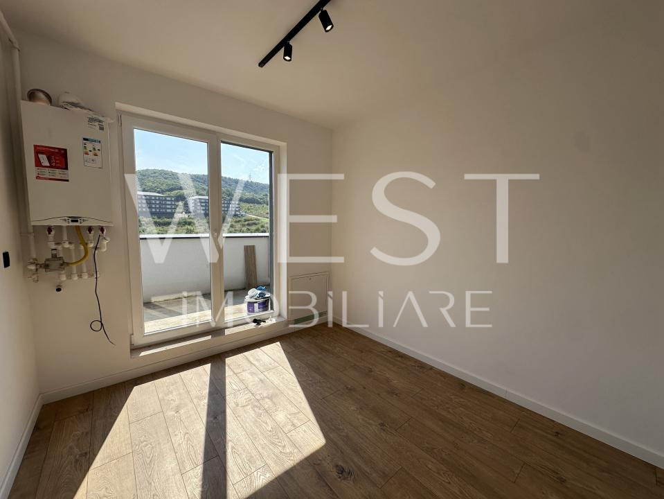 Apartament finisat l bloc nou l terasa 30 mp l zona Urusagului