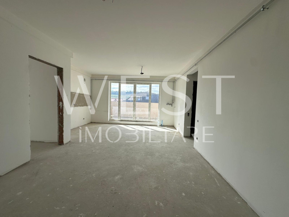 Apartament semifinisat cu 3 camere l terasa l zona Cetatii 
