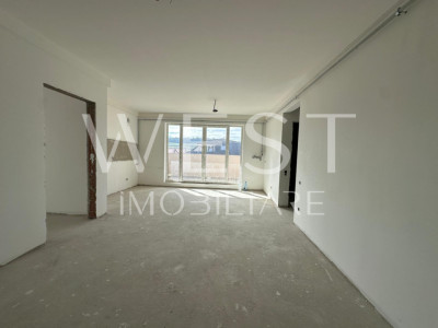 Apartament semifinisat cu 3 camere l terasa l zona Cetatii 