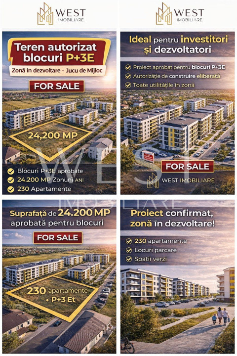 Oportunitate de investitie l parcele de teren autorizat l Jucu de mijloc 