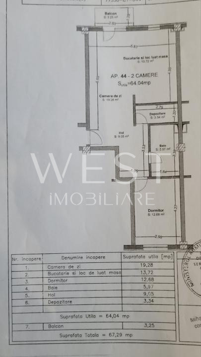Apartament cu 2 camere l Floresti l zona Eroilor l 64 MP util 