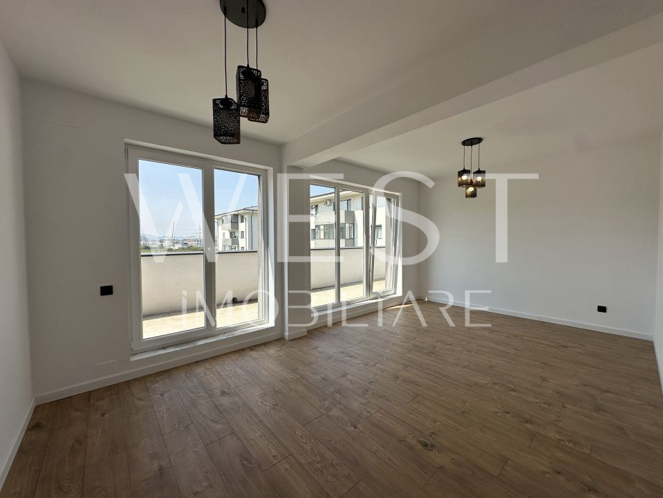 Apartament finisat l bloc nou l terasa 30 mp l zona Urusagului