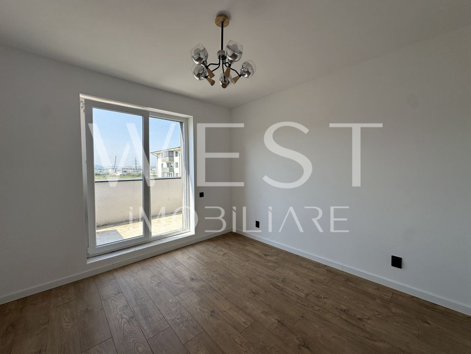 Apartament finisat l bloc nou l terasa 30 mp l zona Urusagului