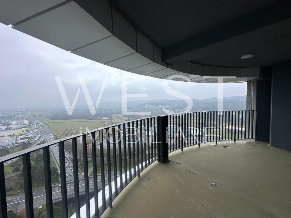 WEST City Tower | Apartament 110mp l Etajul 23 | CF | Parcare
