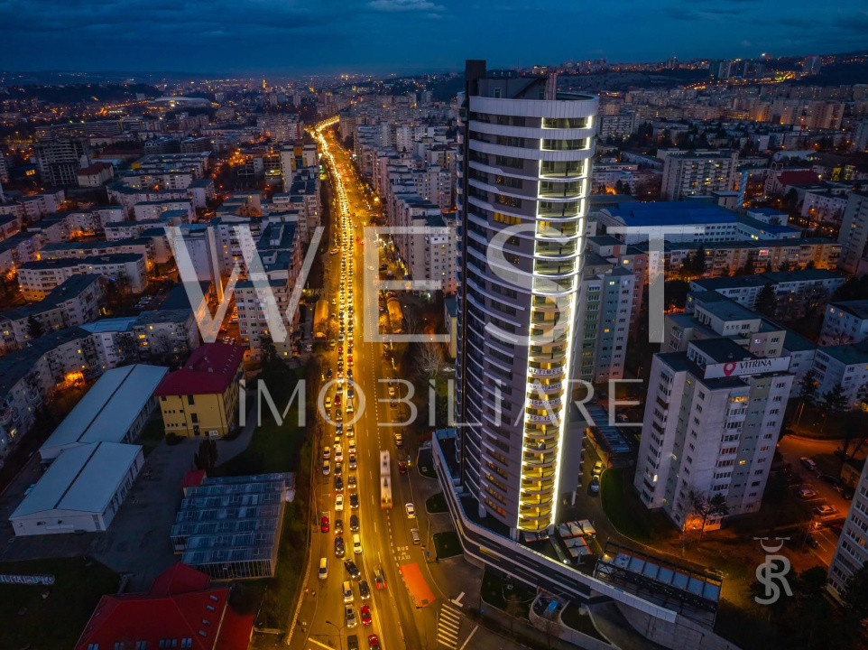 WEST City Tower | Apartament 110mp l Etajul 23 | CF | Parcare