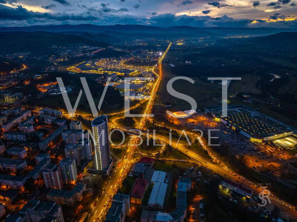 WEST City Tower | Apartament 110mp l Etajul 23 | CF | Parcare