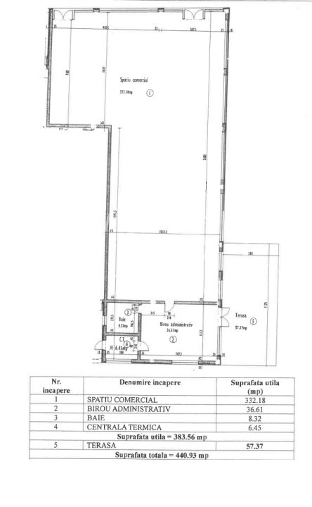 Spatiu comercial premium l 441 MP | Vad comercial l Marasti 