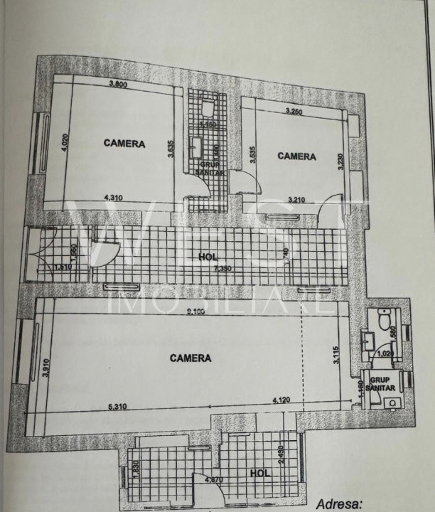 Spațiu ULTRACENTRAL | 117mp UTIL | Zona PIEZISA | Vad comercial INTENS