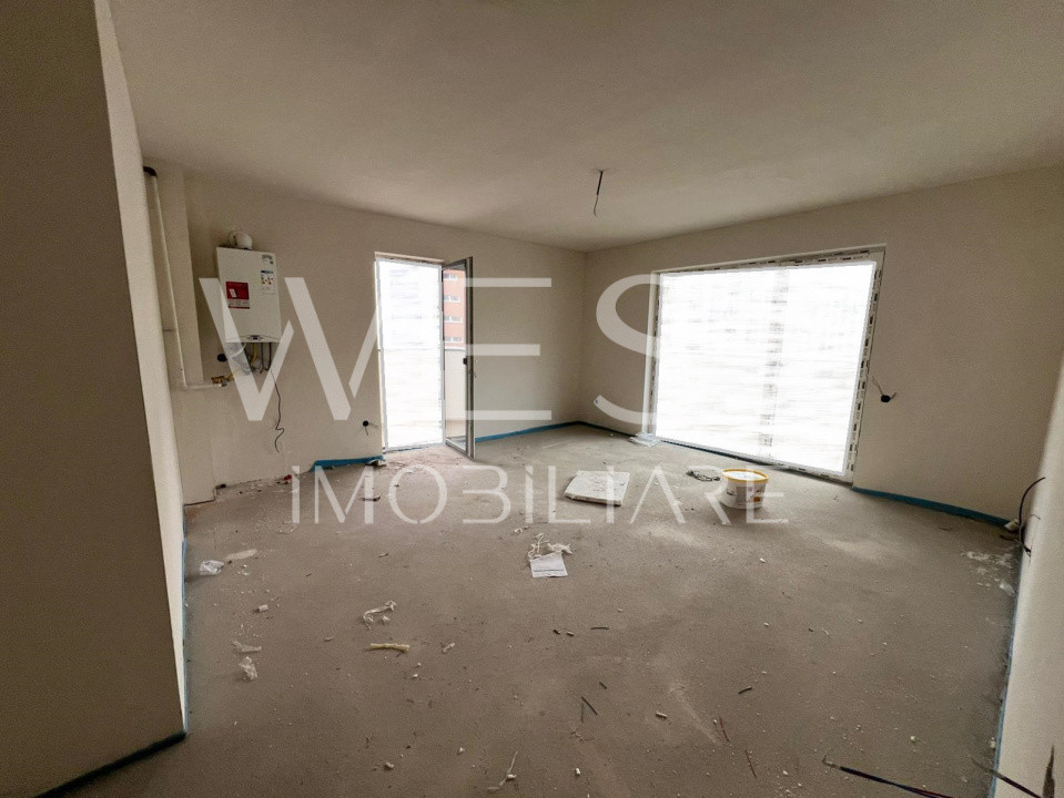 Apartament 2 camere semifinisat l suprafata 55,5mp bloc nou l Eroilor
