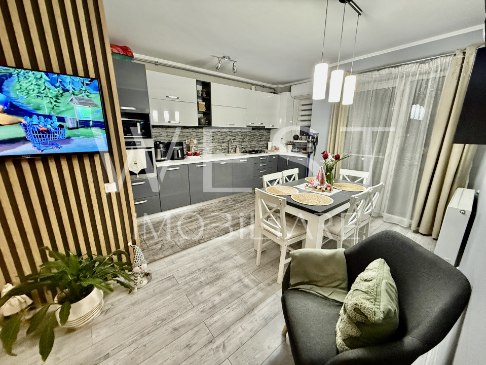 Apartament 3 camere | Mobilat Modern | 62 mp UTIL | PARCARE | Zona Stadionului