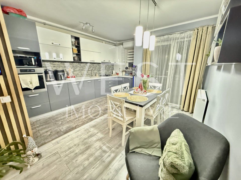 Apartament 3 camere | Mobilat Modern | 62 mp UTIL | PARCARE | Zona Stadionului