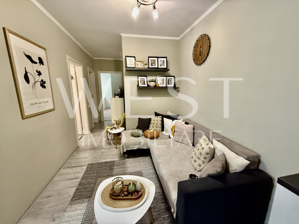 Apartament 3 camere | Mobilat Modern | 62 mp UTIL | PARCARE | Zona Stadionului