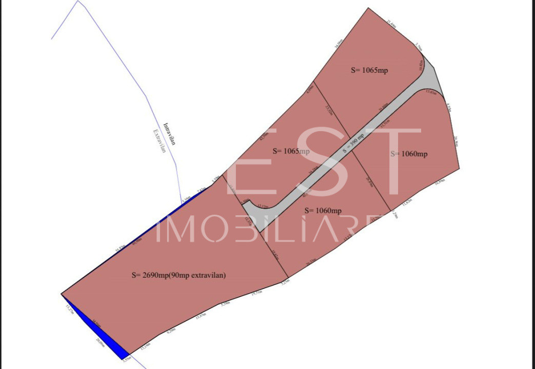 Teren intravilan l parcelat l Dealul negru 