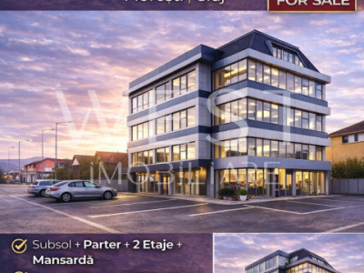 Spatiu comercial l S+P+2E+M l 1196 MP l Hala 260 Mp l Avram Iancu 