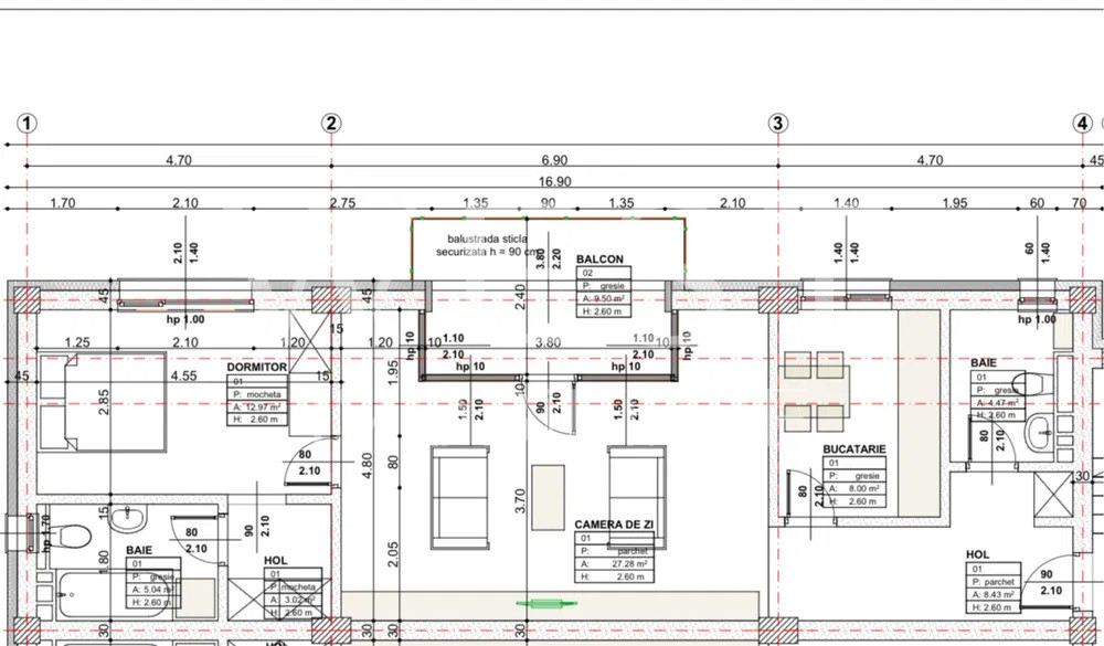 Aparatament la cheie l 70 Mp utili l 10 Mp terasa l parcare l Borhanci 
