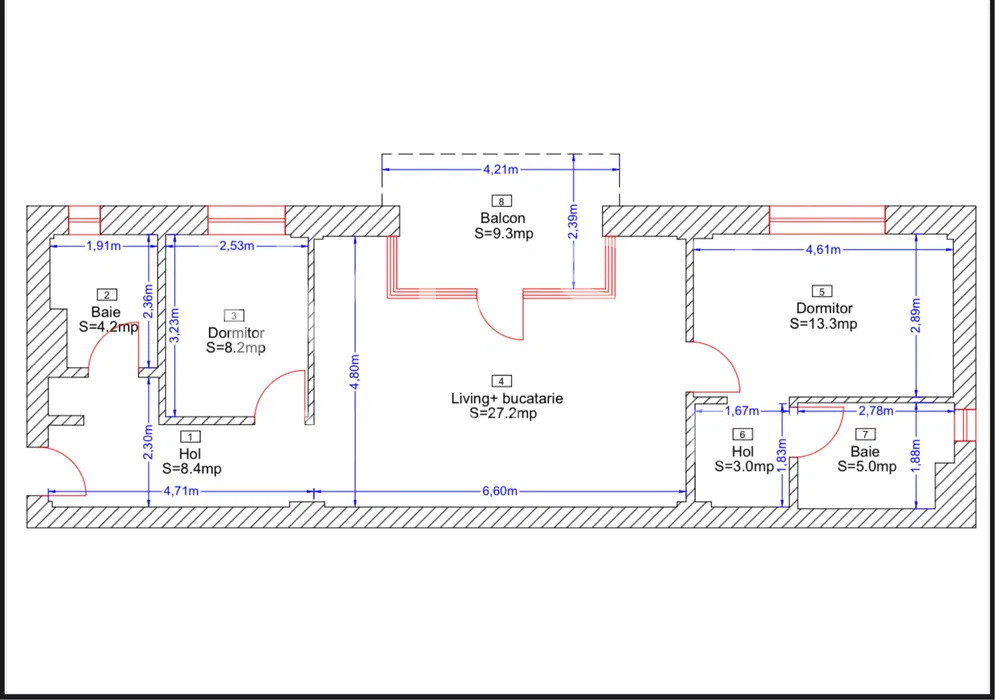 Aparatament la cheie l 70 Mp utili l 10 Mp terasa l parcare l Borhanci 