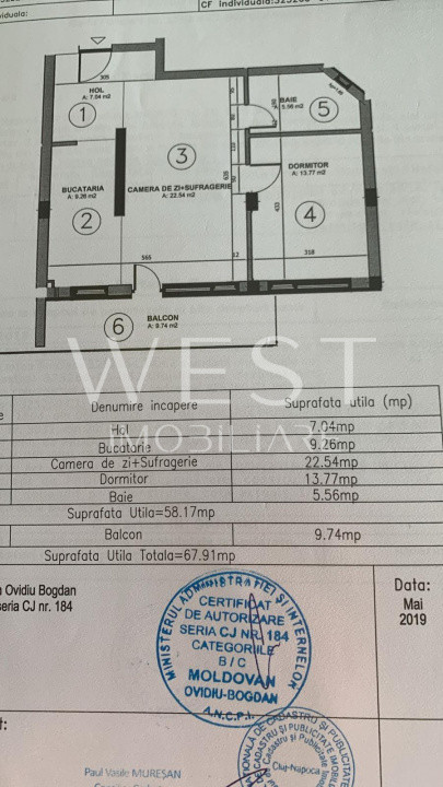 Apartamante 2 camere | CF | 69 MP | BORHANCI