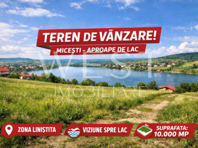Teren zona lac Micesti  | 10.000 Mp | langa lac | parcelabil !
