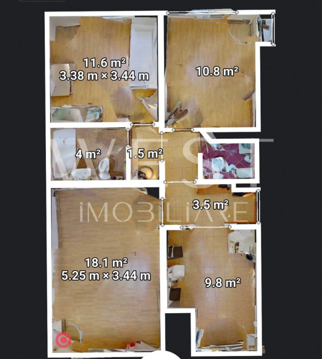 Apartament 3 camere | DECOMANDAT | CF | 65 mp UTILI | PARCARE