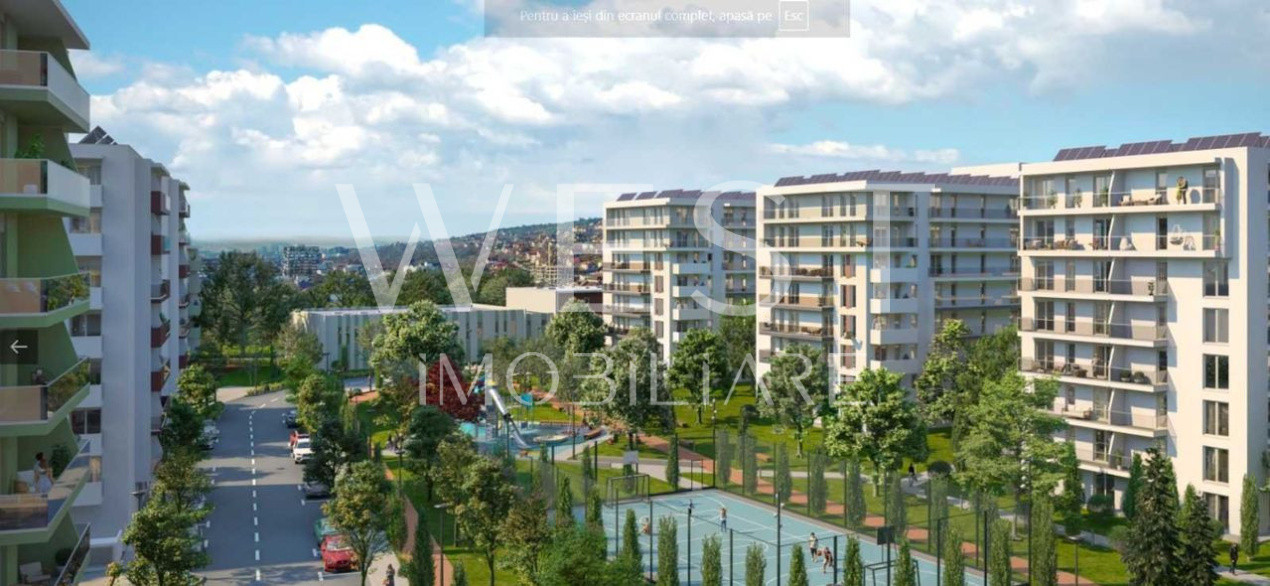 Apartament 2 camere | Finisat | CF | Bloc nou | Bloc cu lift |  PARCARE